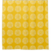 Honey Mandala Duschvorhang (Vorderseite)