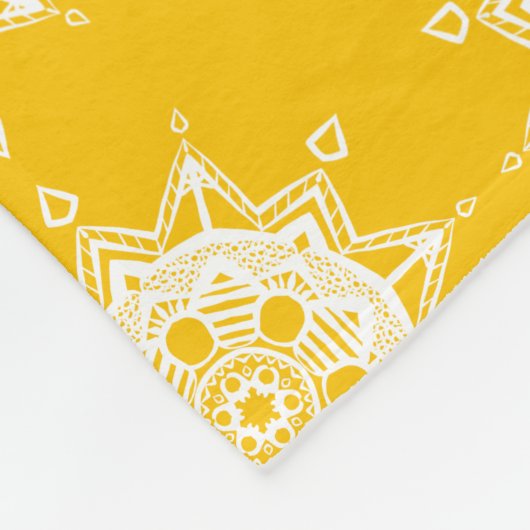 Honey Mandala Fleecedecke (Ecke)