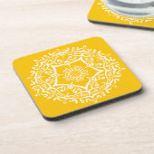 Honey Mandala Getränkeuntersetzer (Linke Seite)