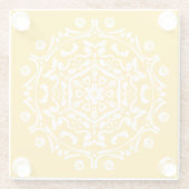 Honey Mandala Glasuntersetzer (Rückseite)