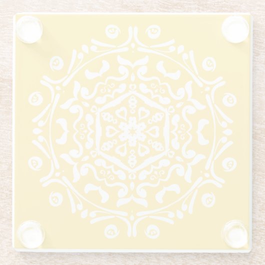 Honey Mandala Glasuntersetzer (Rückseite)