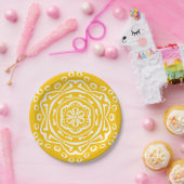 Honey Mandala Pappteller (Party)