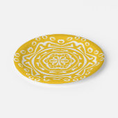 Honey Mandala Pappteller (Schrägansicht)