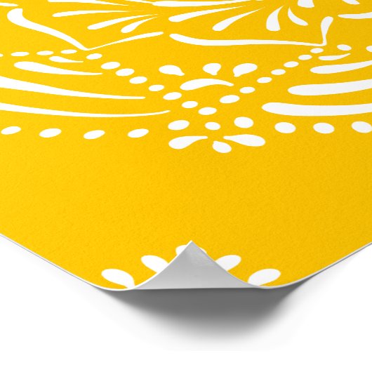 Honey Mandala Poster (Ecke)