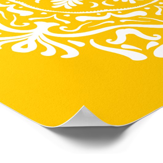 Honey Mandala Poster (Ecke)