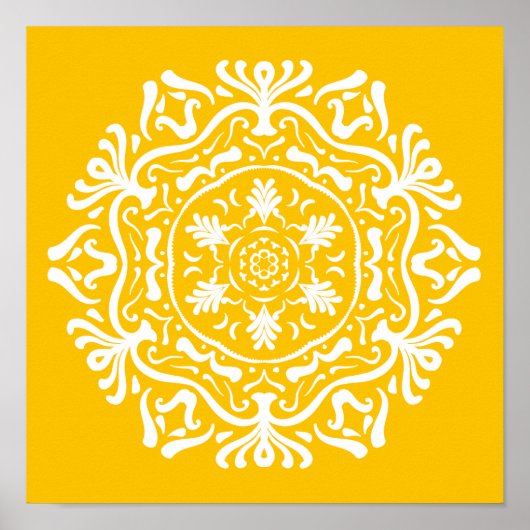 Honey Mandala Poster (Vorne)