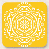 Honey Mandala Untersetzer (Vorderseite)