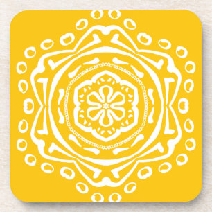 Honey Mandala Untersetzer