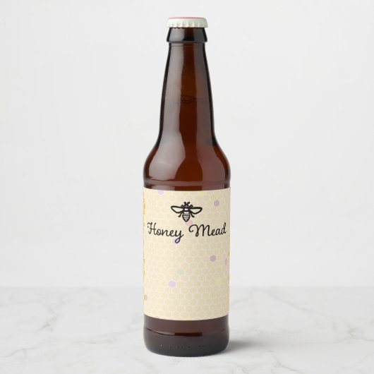 Honey Mead Bierflaschenetikett (Vorderseite)