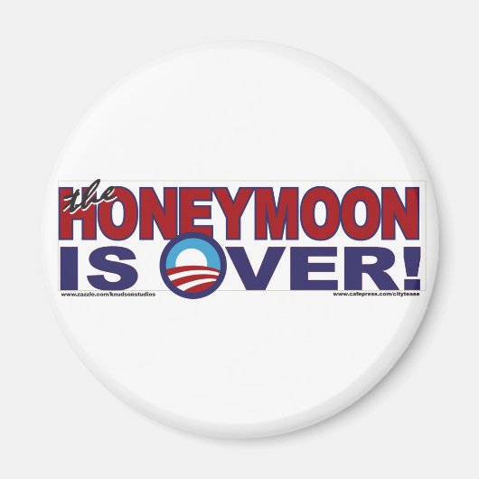 HONEY-MOON-IS-OVER MAGNET (Vorne)