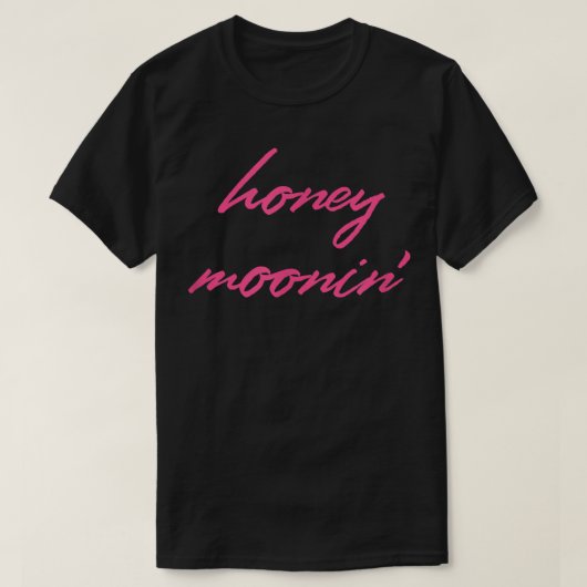Honey MooninPink Matching CouplesHoneymoon Vacatio T-Shirt (Design vorne)