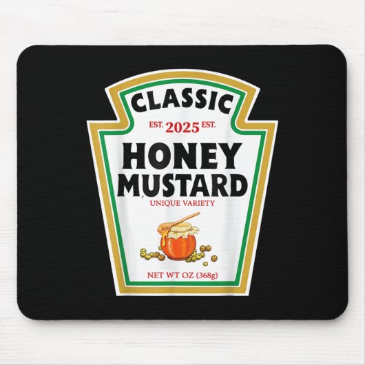 Honey Mustard Diy Halloween Costume Matching Group Mousepad (Vorne)