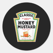 Honey Mustard Diy Halloween Costume Matching Group Runder Aufkleber (Vorderseite)