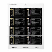 Honey Nutrities Label Black Gold Daisy (Vorne)