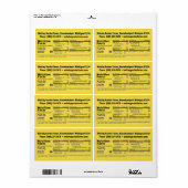 Honey Nutrition Facts & Business Info-Produkt (Vorne)