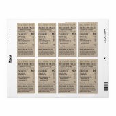 Honey Nutrition Fakten Säugling Warning Apiary Nam (Vorne)