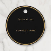 Honey Nutrition Information Tag Australien Black Geschenkanhänger (Rückseite)