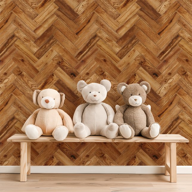 Honey Oak Herringbone Tapete (Von Creator hochgeladen)