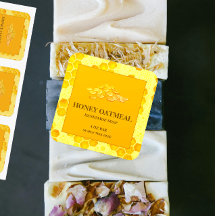 Honey Oatmel Label Soap Sticker