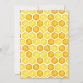 Honey One Honey Bee 1st Birthday Invitation Einladung (Rückseite)