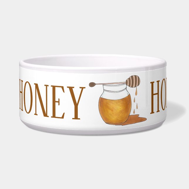 HONEY Personalisiert Honeypot Sweet Golden Honey J Napf (Links)