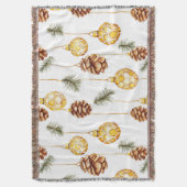 Honey Pine Cones Christmas Decke (Vorderseite Vertikal)