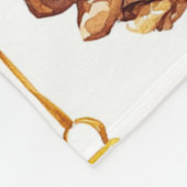 Honey Pine Cones Christmas Fleecedecke (Ecke)