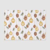Honey Pine Cones Christmas Seidenpapier (Vorderseite)