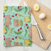 Honey Possum Geschirrtuch (Viertel Falte)