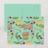 Honey Possum Postkarte (Vorne/Hinten)