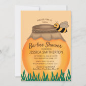Honey Pot and Bumblebee Baby Shower Einladung (Vorderseite)