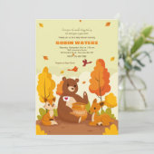 Honey Pot Baby Shower Einladung (Stehend Vorderseite)