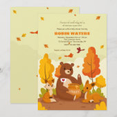 Honey Pot Baby Shower Einladung (Vorne/Hinten)