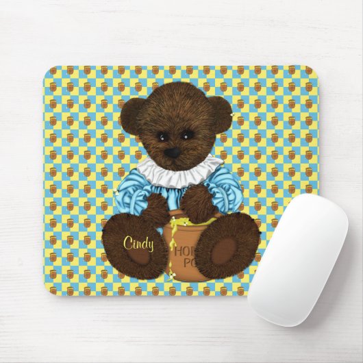 Honey Pot Bear (blau-gelb) Mousepad (Mit Mouse)