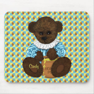 Honey Pot Bear (blau-gelb) Mousepad