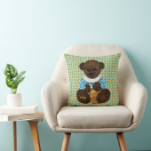 Honey Pot Bear-Blue-Yellow-Throw-Kissen Kissen (Stuhl )