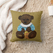 Honey Pot Bear Brown Yellow Throw Kissen (Decke)