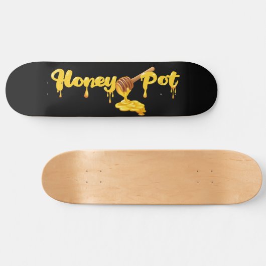 Honey Pot Skate Deck, Wall Art Skateboard (Horizontal)