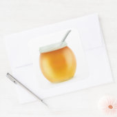 Honey Quadratischer Aufkleber (Umschlag)