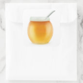 Honey Quadratischer Aufkleber (Tasche)