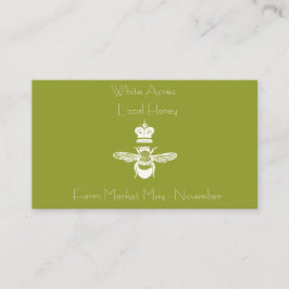 Honey Queen Bee Business Card Visitenkarte