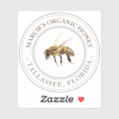 Honey Realistic Bee Transparent Car Window Aufkleb Aufkleber (Blatt)