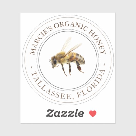 Honey Realistic Bee Transparent Car Window Aufkleb Aufkleber (Blatt)