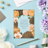 Honey Rose, Apricot Fleur & Toffee Bloom Wedding Acryleinladungen (In Situ (Hochzeit))