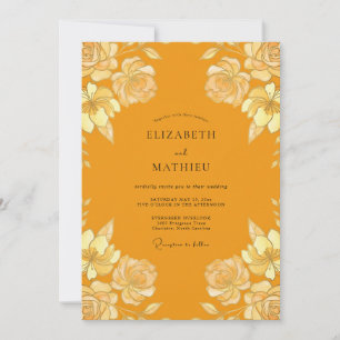 Honey Rose Hochzeit Einladung