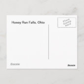 Honey Run Falls, Ohio Postkarte (Rückseite)