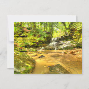 Honey Run Waterfall, Millwood, Ohio Postkarte