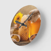 Honey Runde Wanduhr (Winkel)