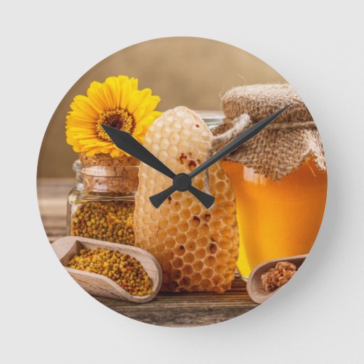 Honey Runde Wanduhr (Vorderseite)