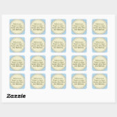 Honey Säugling Warning Light Blue Stickers (Blatt)